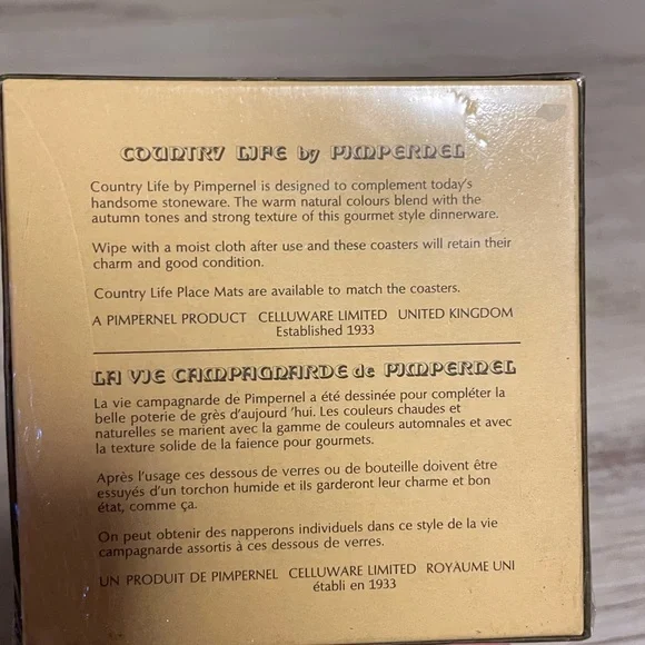 New In Box Pimpernel Coasters - Picture 3 of 3